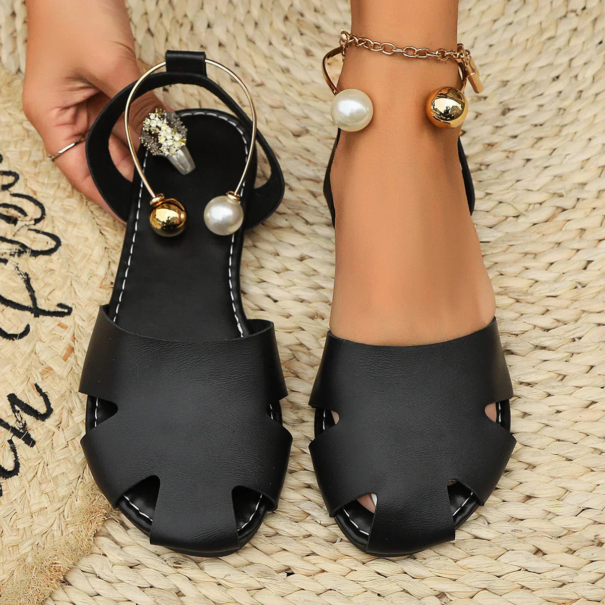 Brie - Zapatos de cuero con recortes