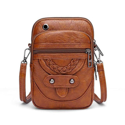 Vellana | Bolso de hombro de cuero vegano vintage