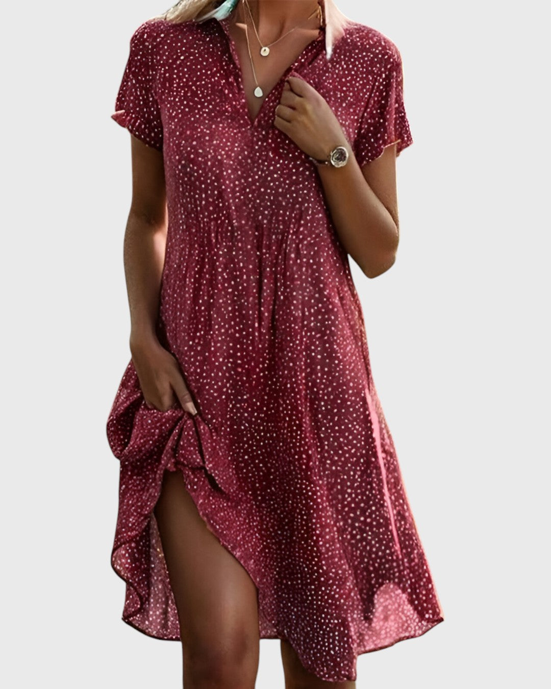 Juliette | Vestido midi de lunares